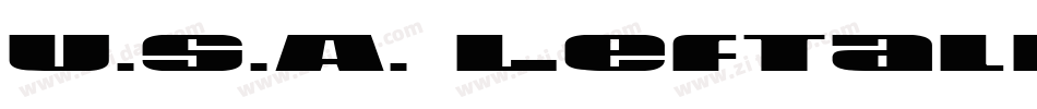 U.S.A. Leftalic字体转换